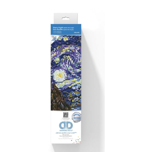 DIAMOND DOTZ® Starry Night (Après Van Gogh) Special Edition Diamond Painting Kit - Picture 3 of 3